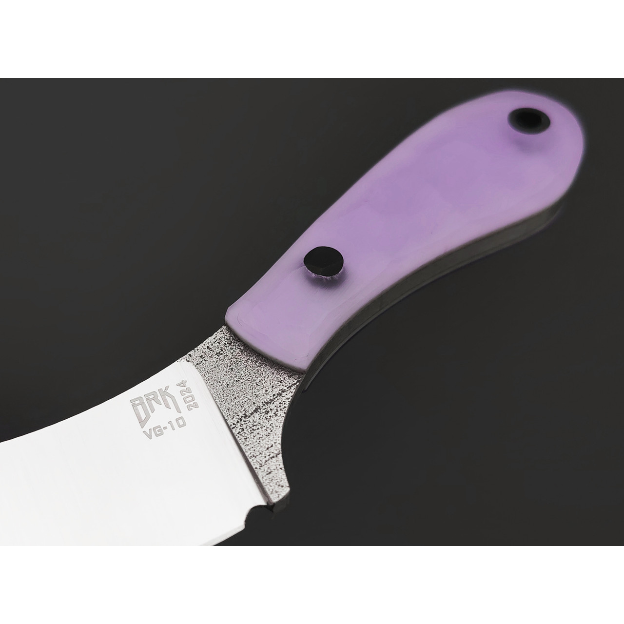 BRK нож Зефирка сталь VG-10 satin, Рукоять композит purple glow, G10