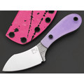 BRK нож Зефирка сталь VG-10 satin, Рукоять композит purple glow, G10