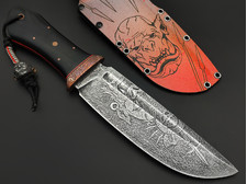 Волчий Век нож Big Orс Knife Custom сталь PGK WA художественное травление, Рукоять G10, медь