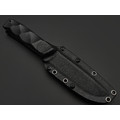 Волчий Век нож Wolfkniven Custom сталь 95Х18 WA травление Хаотик, Рукоять G10, пины карбон