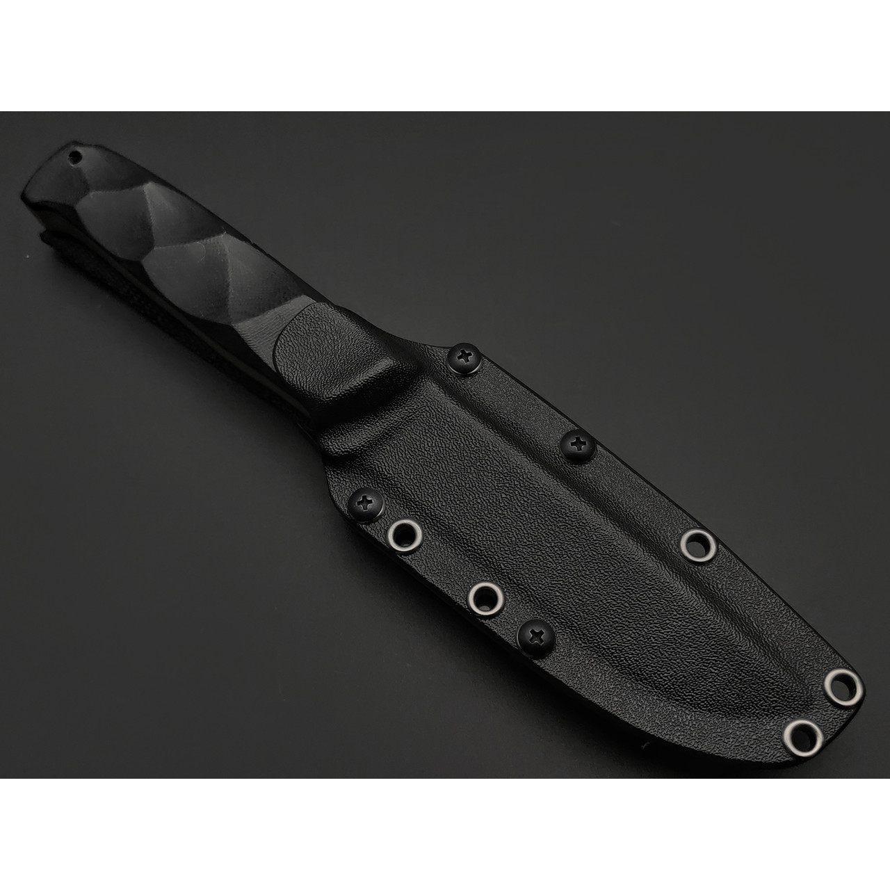 Волчий Век нож Wolfkniven Custom сталь 95Х18 WA травление Хаотик, Рукоять G10, пины карбон