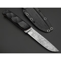 Волчий Век нож Wolfkniven Custom сталь 95Х18 WA травление Хаотик, Рукоять G10, пины карбон