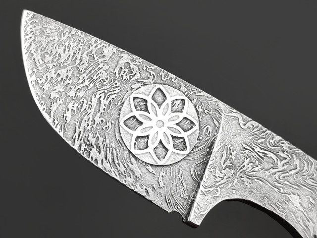 Волчий Век нож Шихан Custom Скелетный Мини сталь N690 WA художественное травление, Рукоять сталь