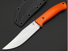 Apus Knives нож Destruktor West сталь K110 satin, рукоять G10 orange, пины карбон