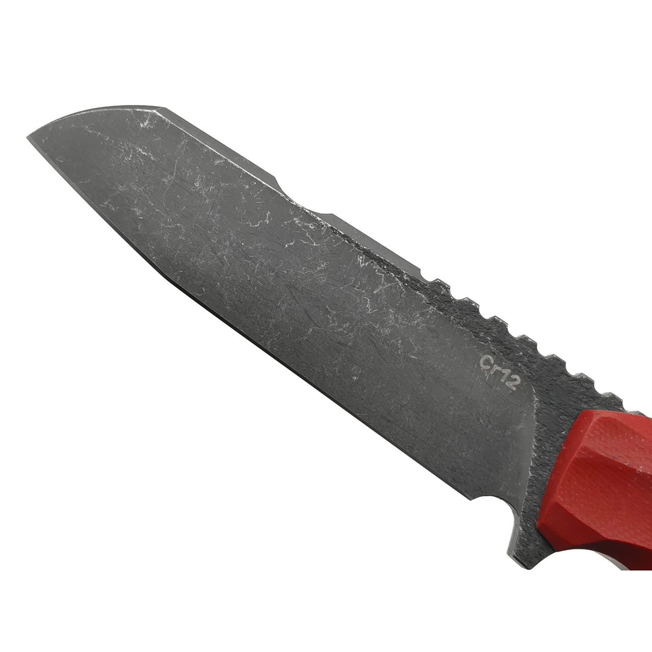 Нож с Котом Листопад сталь Cr12 блэквош, рукоять G10 bordo, kydex bordo