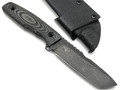 Нож с Котом Тагава сталь K110 blackwash, рукоять G10 Micarta black, kydex black