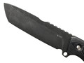 Нож с Котом Тагава сталь K110 blackwash, рукоять G10 Micarta black, kydex black