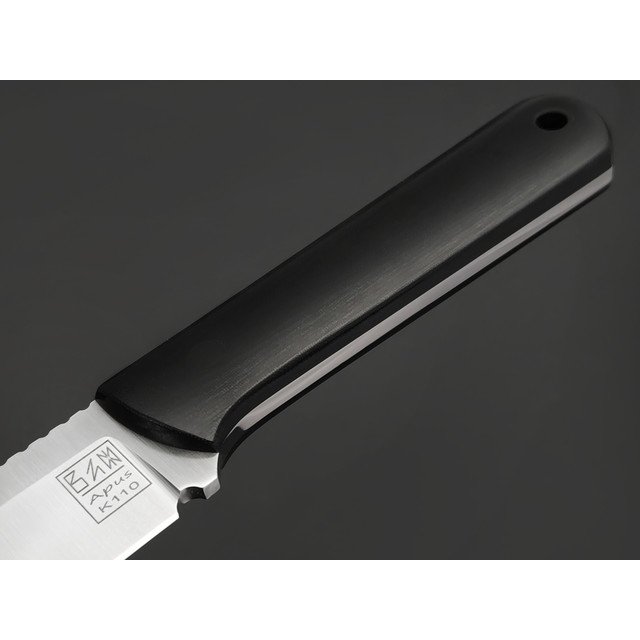 Zh Knives нож IF сталь N690 satin, рукоять Micarta black, пины карбон