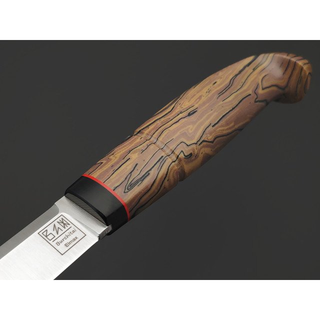 Zh Knives нож Septima 1 всадная, сталь Elmax satin, рукоять Micarta chaotic brown, G10