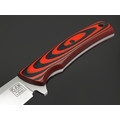 Zh Knives нож ЛР сталь N690 satin, рукоять G10 black & red, пины карбон