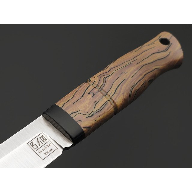 Zh Knives нож Septima 2 всадная, сталь Elmax satin, рукоять Micarta chaotic brown, G10