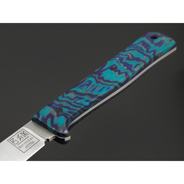 Zh Knives нож Mercator сталь JM390A satin, рукоять Micarta chaotic, пины карбон