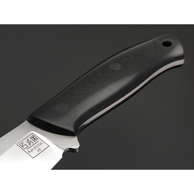 Zh Knives нож Ctrl+Z mod. сталь D2 satin, рукоять Micarta black, пины карбон