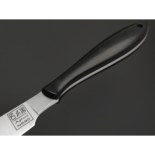 Zh Knives нож Designer сталь N690 satin, рукоять Micarta black, пины карбон, kydex coyote