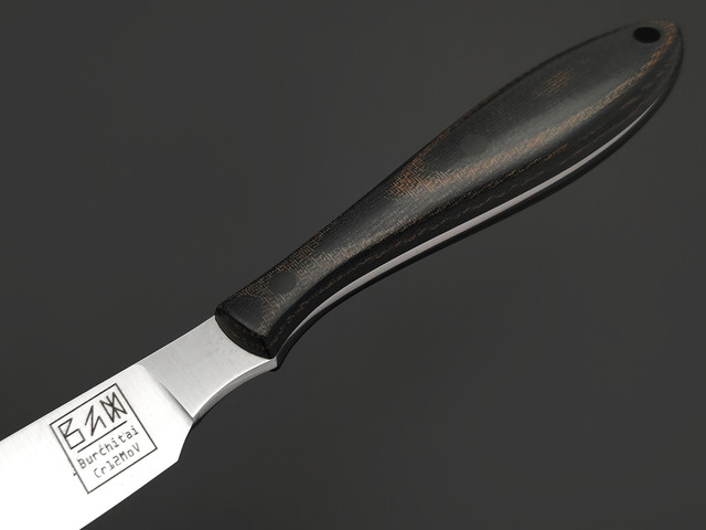 Zh Knives нож Designer сталь Cr12 satin, рукоять Micarta black, пины карбон, kydex black