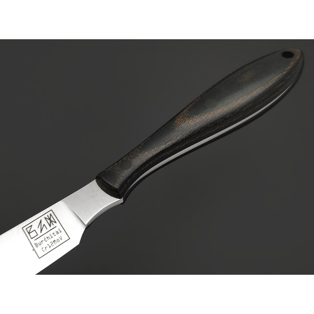 Zh Knives нож Designer сталь Cr12 satin, рукоять Micarta black, пины карбон, kydex black