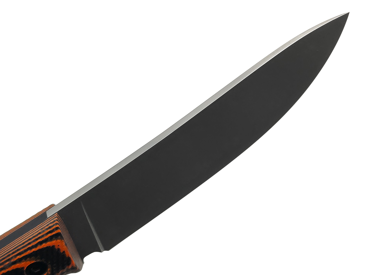 Град Горький нож Охотник сталь D2 stonewash, рукоять G10 orange&black