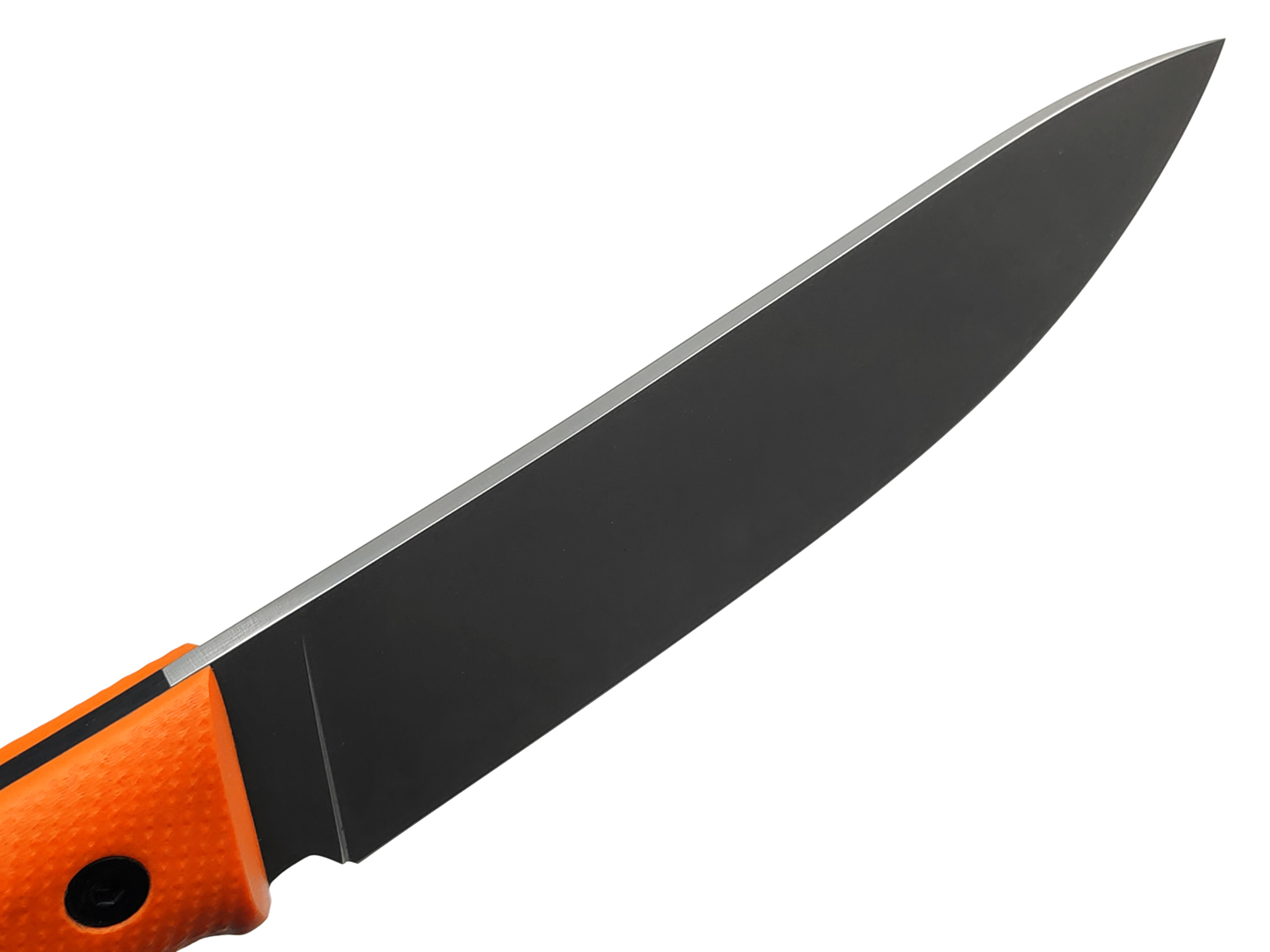 Град Горький нож Охотник сталь D2 stonewash, рукоять G10 orange