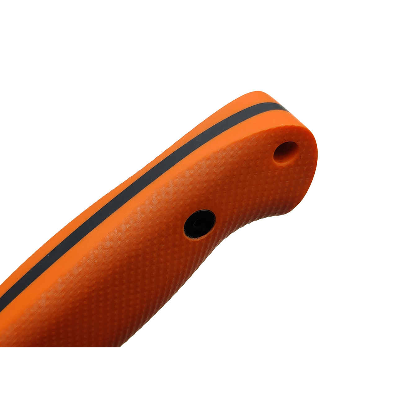 Град Горький нож Охотник сталь D2 стоунвош, рукоять G10 orange
