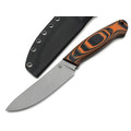 Град Горький нож Охотник сталь D2 стоунвош, рукоять G10 orange&black Град Горький нож Охотник сталь D2 стоунвош, рукоять G10 orange&black