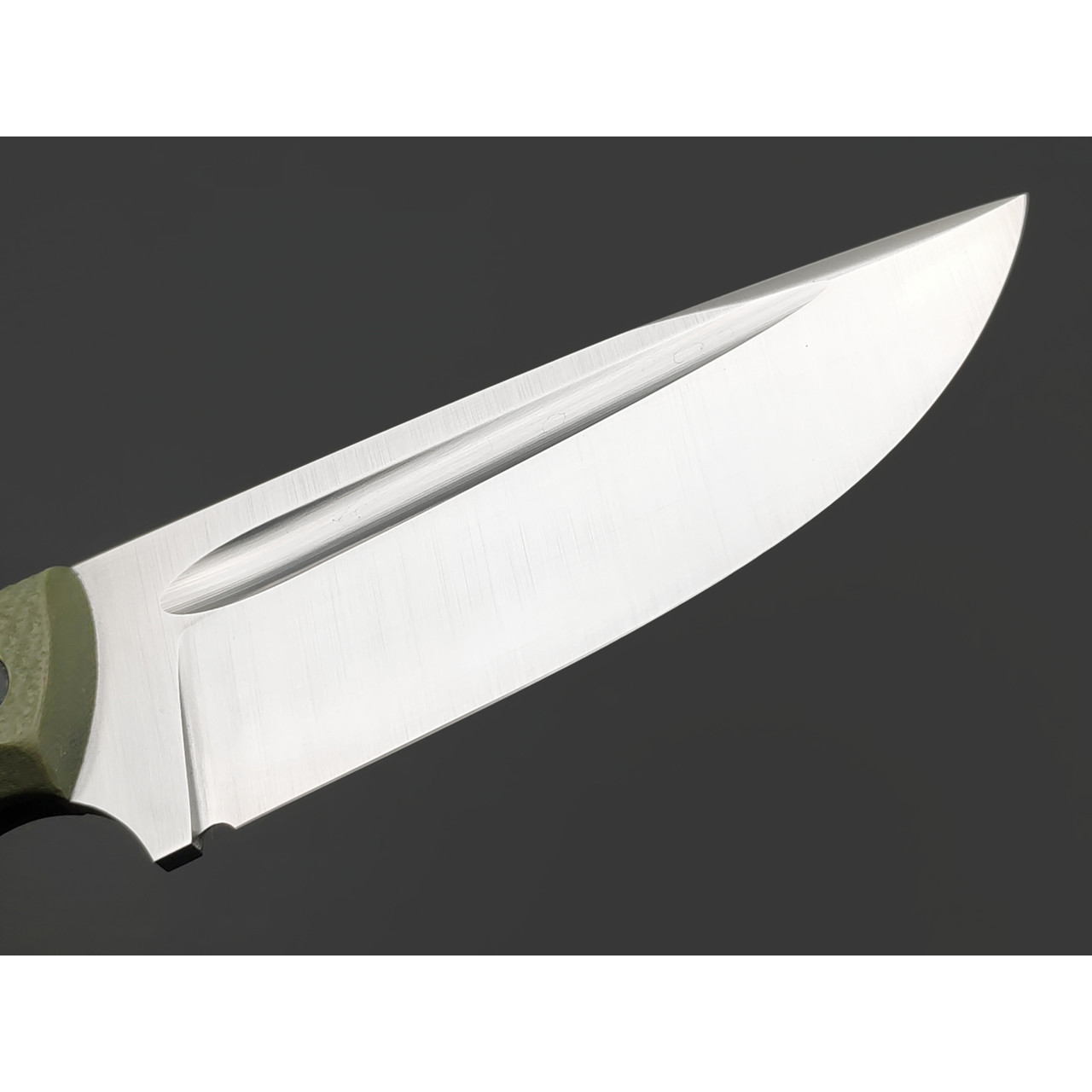 Град Горький нож Райбек №1 сталь D2 satin, рукоять G10 olive&black