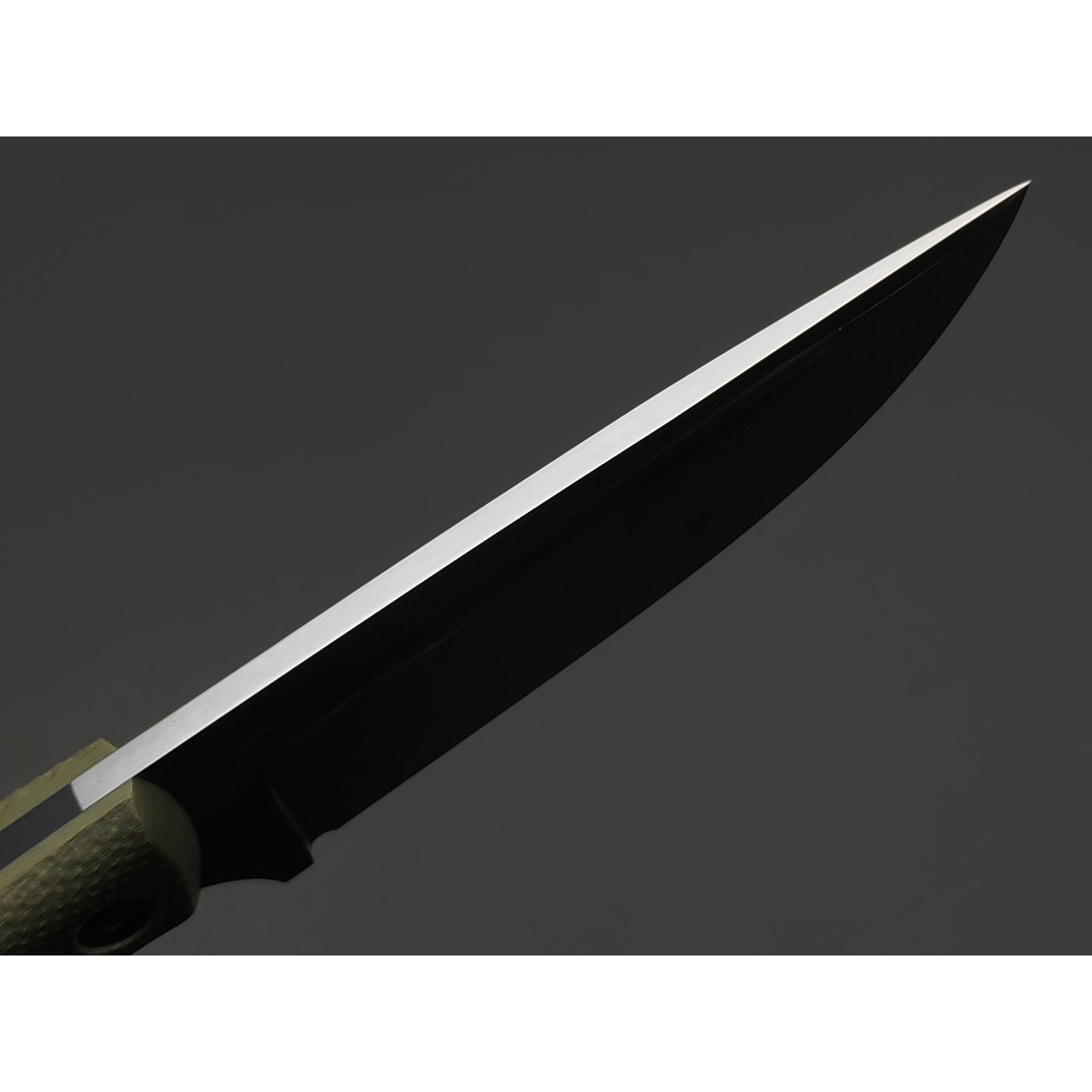 Град Горький нож Райбек №1 сталь D2 satin, рукоять G10 olive&black