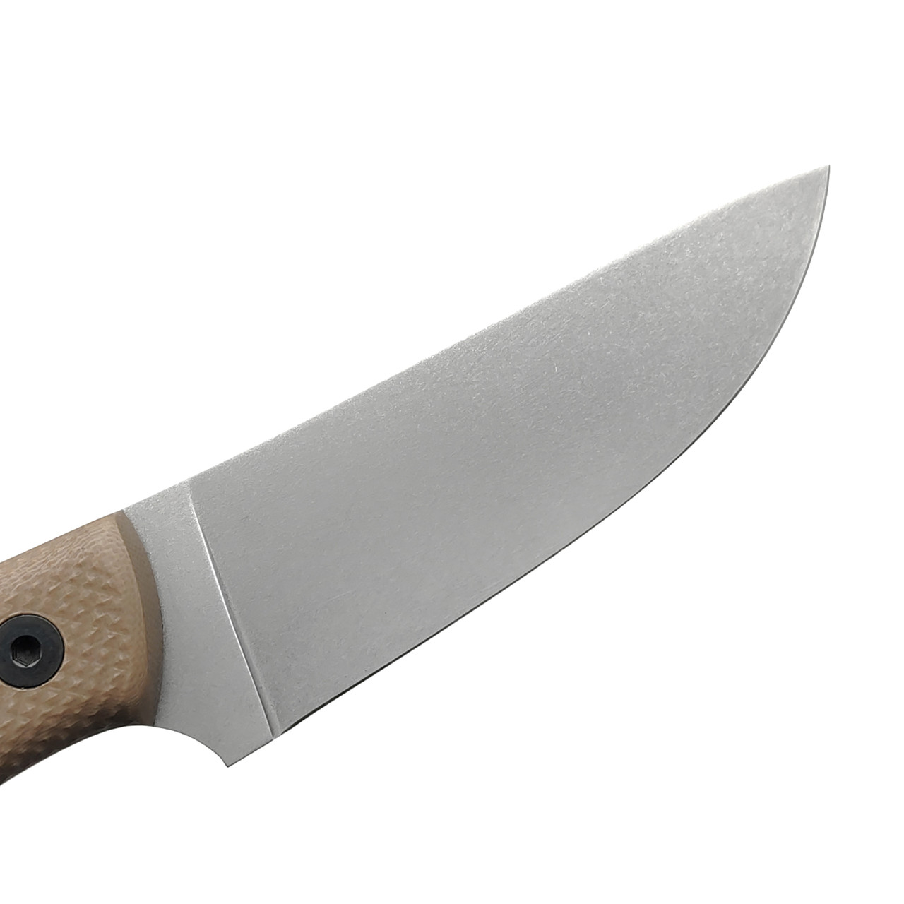 Град Горький нож Геккон сталь D2 стоунвош, рукоять G10 tan&black