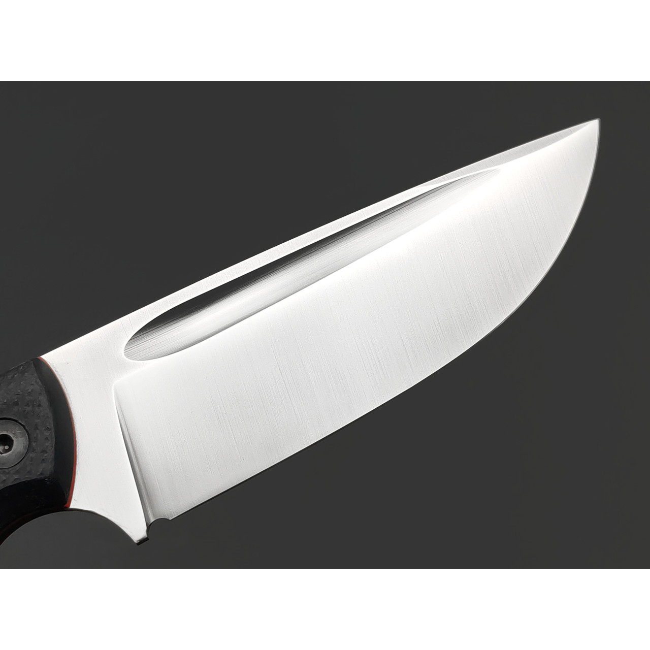 Град Горький нож Райбек №1 сталь Elmax satin, рукоять G10 black&red