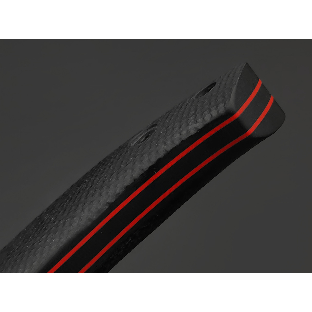 Град Горький нож Райбек №1 сталь Elmax satin, рукоять G10 black&red