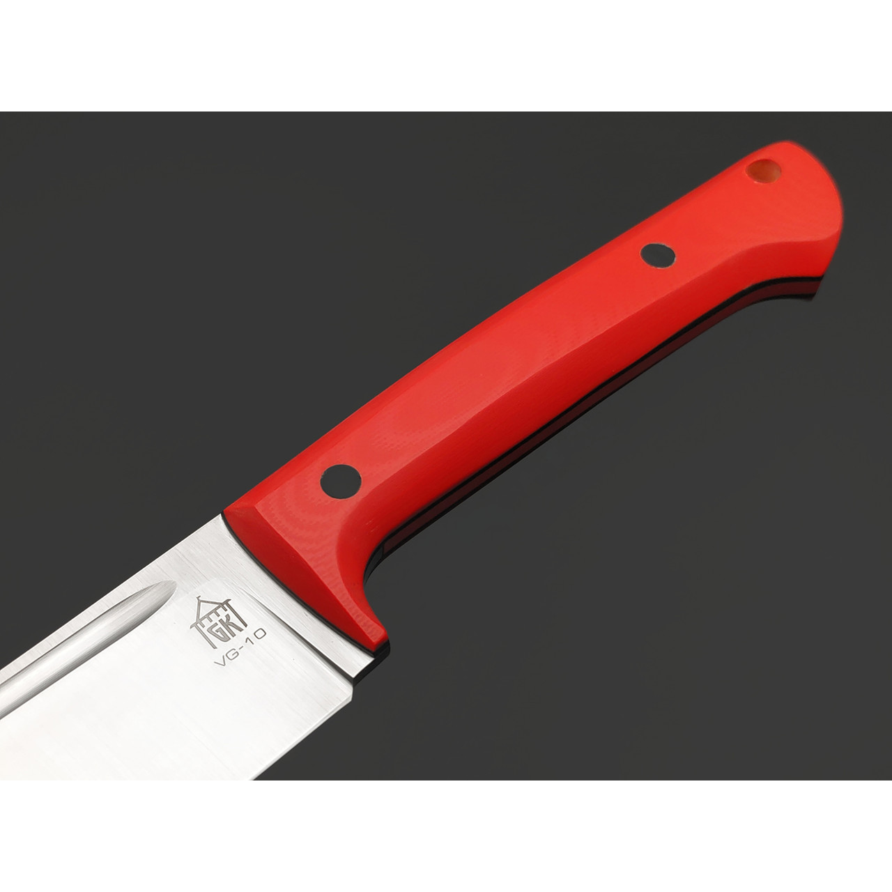 Град Горький нож Пчак малый, сталь VG-10 satin, рукоять G10 red&black