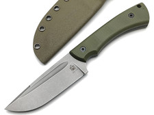 Град Горький нож Райбек 2 сталь VG-10 stonewash, рукоять G10 olive & black