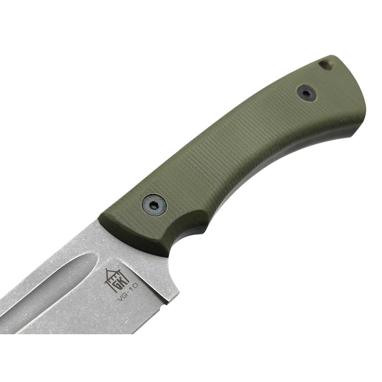 Град Горький нож Райбек 2 сталь VG-10 стоунвош, рукоять G10 olive & black
