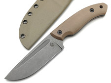 Град Горький нож Райбек №1 сталь VG-10 stonewash, рукоять G10 tan&black