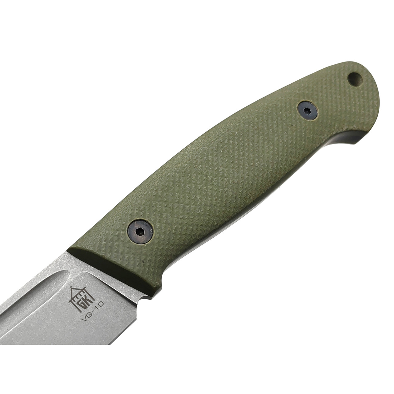 Град Горький нож Стрела сталь VG-10 стоунвош, рукоять G10 olive&black