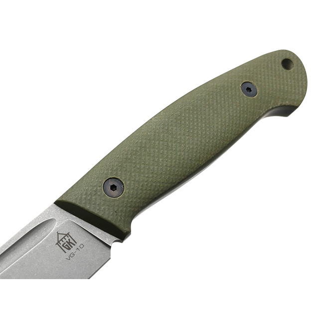 Град Горький нож Стрела сталь VG-10 стоунвош, рукоять G10 olive&black