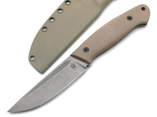 Град Горький нож Стрела сталь VG-10 stonewash, рукоять G10 tan&black