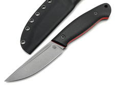 Град Горький нож Стрела сталь VG-10 stonewash, рукоять G10 black&red