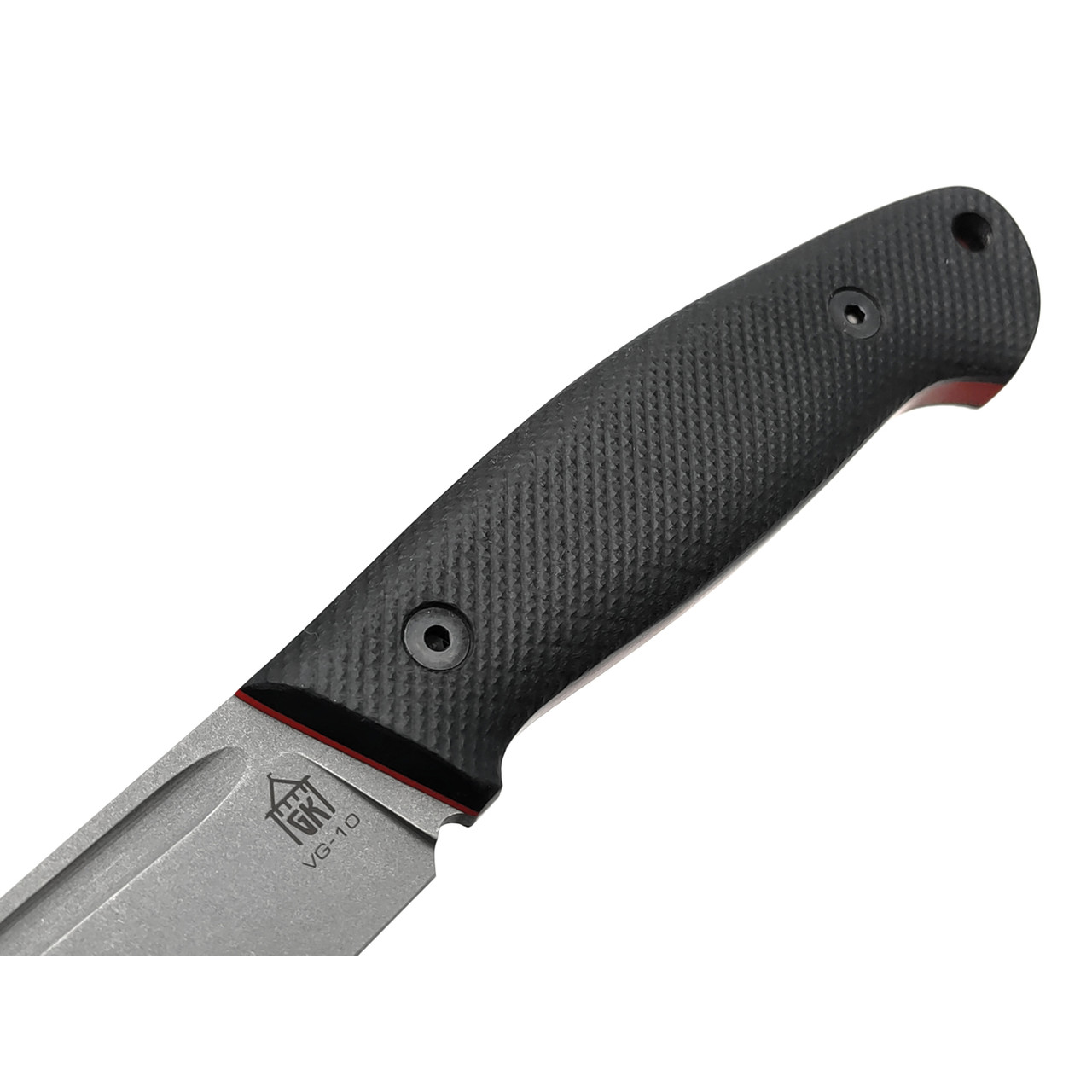 Град Горький нож Стрела сталь VG-10 стоунвош, рукоять G10 black&red