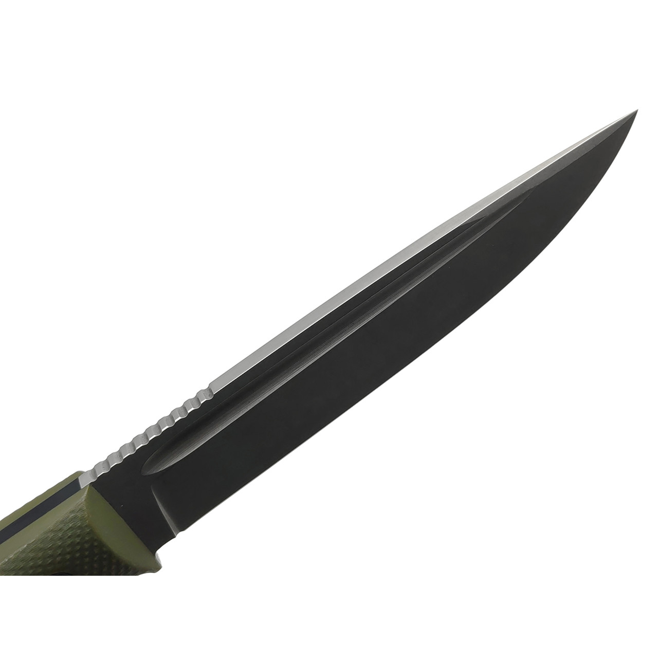 Град Горький нож Тигр сталь VG-10 стоунвош, рукоять G10 olive & black