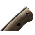 Град Горький нож Тигр сталь VG-10 стоунвош, рукоять G10 tan&black