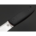 Град Горький нож Техно-Томми сталь VG-10 satin, спуски ромб, рукоять G10 black&red