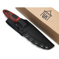 Град Горький нож Байкер сталь D2 стоунвош, рукоять G10 black&red