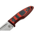 Град Горький нож Байкер сталь D2 стоунвош, рукоять G10 black&red