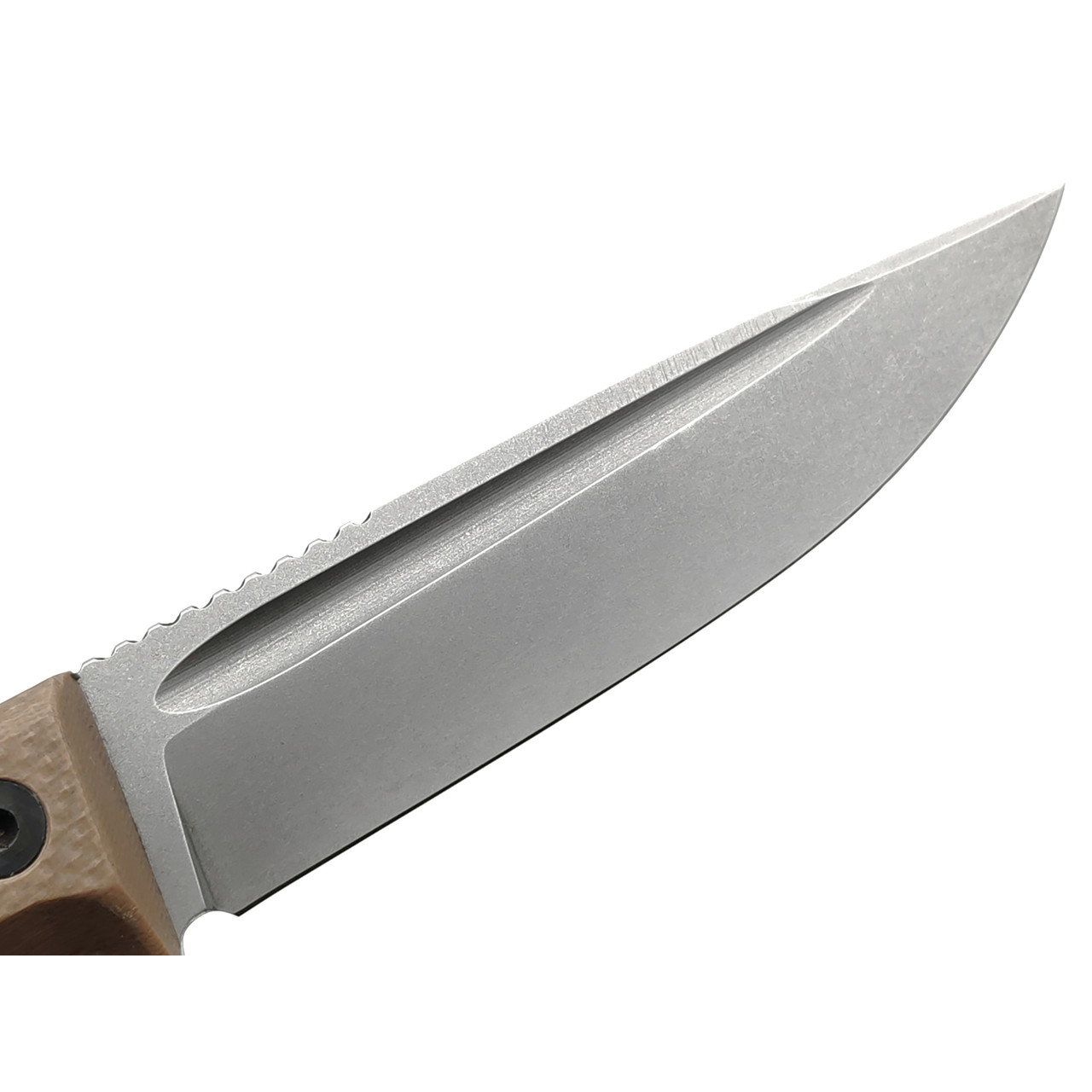Град Горький нож Байкер сталь D2 стоунвош, рукоять G10 tan&black