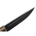 Град Горький нож Байкер сталь D2 стоунвош, рукоять G10 tan&black