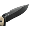 Mr.Blade нож HT-2 сталь D2 блэквош, рукоять G10 tan
