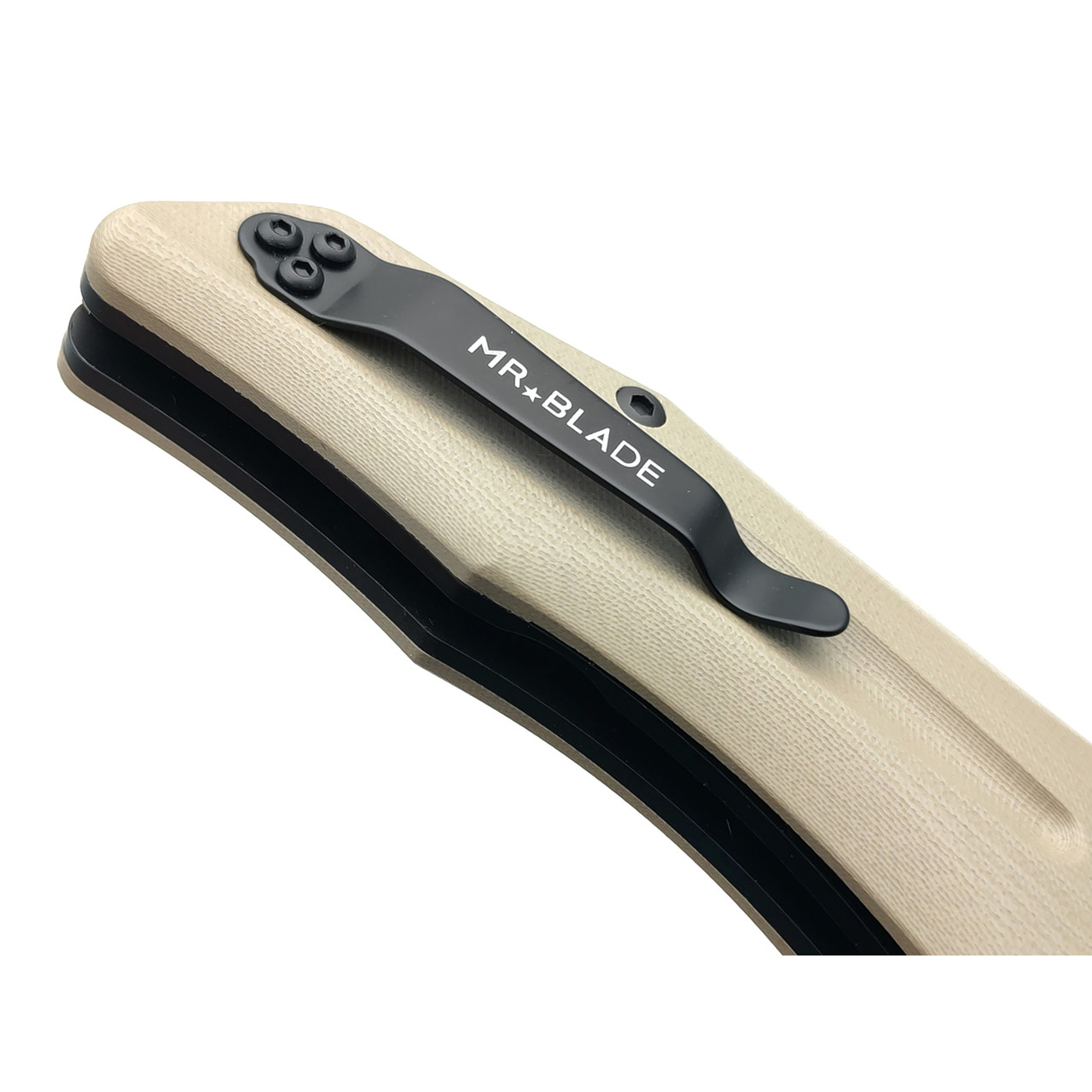 Mr.Blade нож HT-2 сталь D2 блэквош, рукоять G10 tan