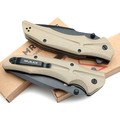 Mr.Blade нож HT-2 сталь D2 блэквош, рукоять G10 tan