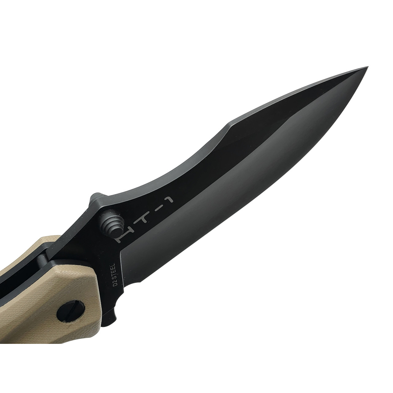 Mr.Blade нож HT-1 сталь D2 блэквош, рукоять G10 tan