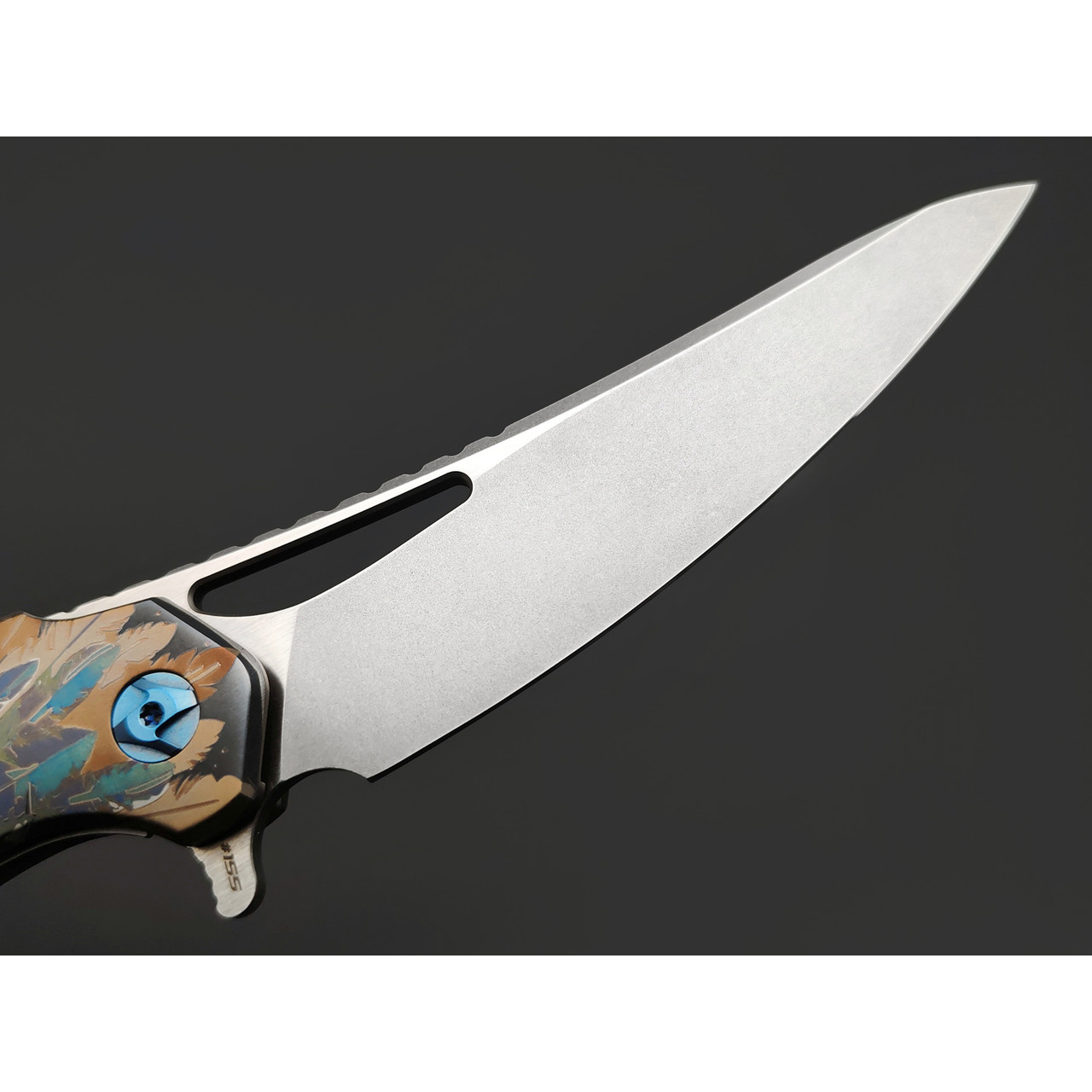 Knife Tech нож Barracuda Skull Custom Limited сталь M390, рукоять Titanium TC4